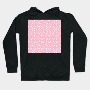 pink small hearts pattern Hoodie